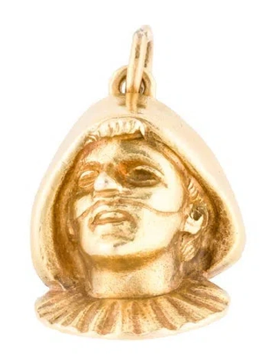 Pre-owned Pendant 18k Venetian Charm  In Multi