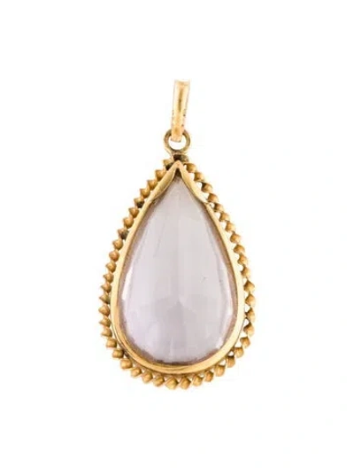 Pre-owned Pendant 19k 22.09ct Amethyst  In Multi