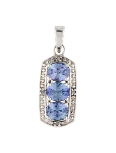 Pre-owned Pendant 2.25ctw Tanzanite & Diamond  In Multi