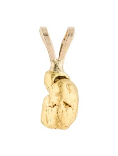 Pre-owned Pendant 22k Gold Nugget  In Multi