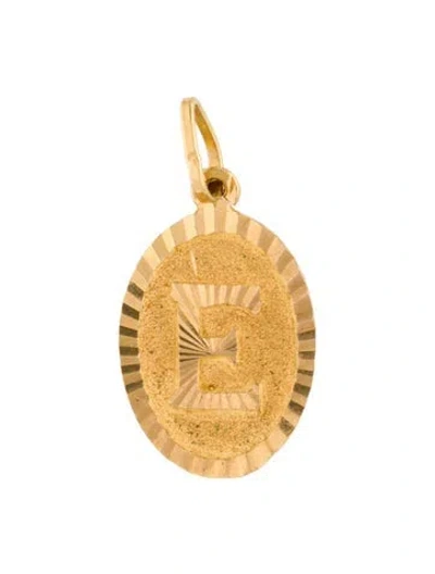 Pre-owned Pendant 22k Initial 'e'  In Multi