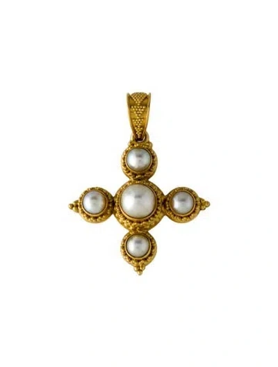 Pre-owned Pendant 22k Pearl  In Multi
