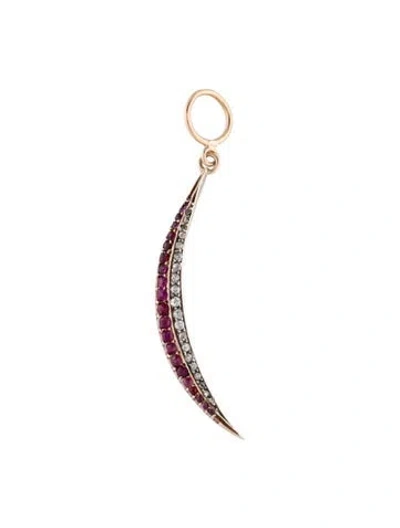 Pre-owned Pendant Antique Diamond & Ruby  In Multi