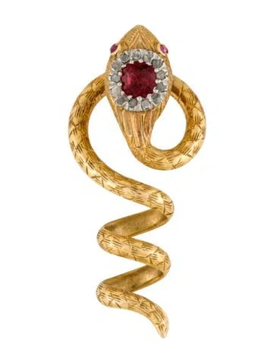 Pre-owned Pendant Antique Multistone Snake
