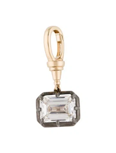 Pre-owned Pendant Carat Atelier 14k 3.00ct Lab-grown Diamond , 1" In Multi