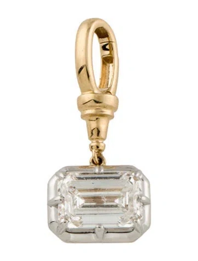 Pre-owned Pendant Carat Atelier 14k 3.03ctw Lab-grown Diamond  In Multi