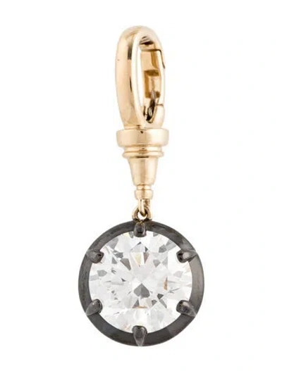 Pre-owned Pendant Carat Atelier 14k 3.08ct Lab-grown Diamond , 1.25" In Multi