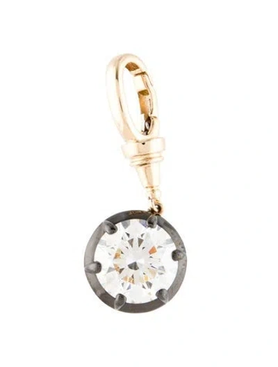 Pre-owned Pendant Carat Atelier 14k 3.08ctw Lab-grown Diamond , 1" In Multi