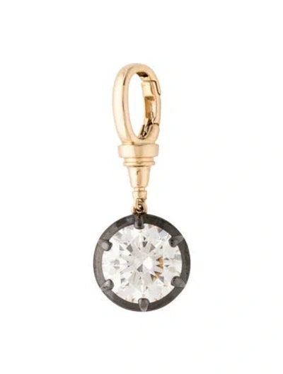 Pre-owned Pendant Carat Atelier 14k 3.08ctw Lab-grown Diamond  In Multi