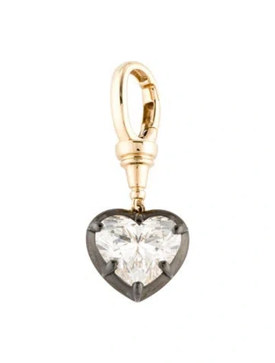 Pre-owned Pendant Carat Atelier 3.00ct Lab-grown Diamond Heart  In Multi