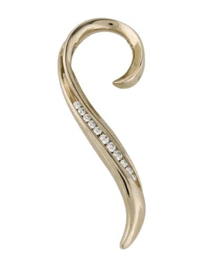 Pre-owned Pendant Diamond Swirl , 1.5" In Multi