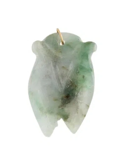 Pre-owned Pendant Jadeite Carved  In Multi