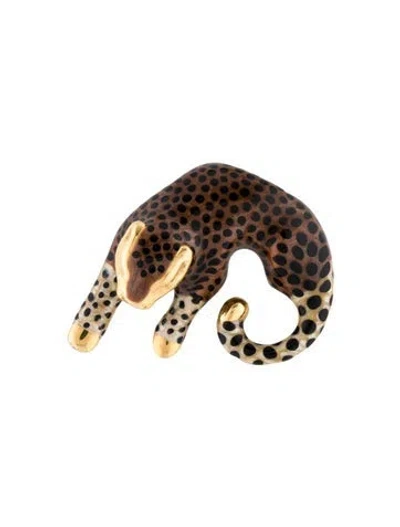 Pre-owned Pendant Leopard  In Multi