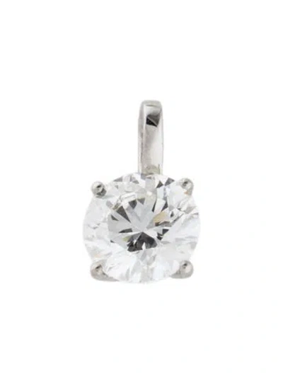 Pre-owned Pendant Platinum 2.00ctw Lab-grown Diamond  In Multi