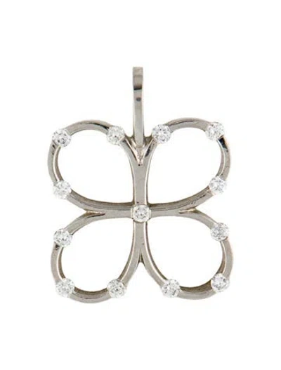 Pre-owned Pendant Platinum Diamond  In Multi