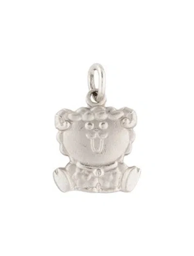 Pre-owned Pendant Platinum Sheep  In Multi