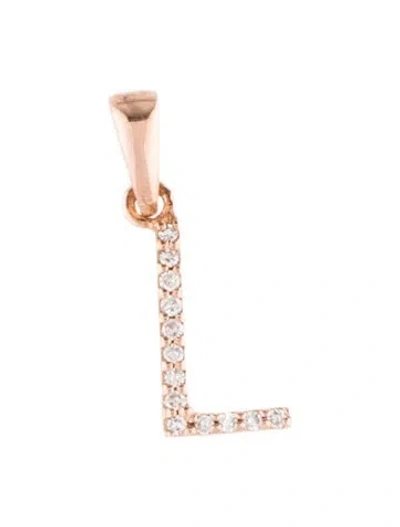 Pre-owned Pendant Sabrina 14k Initial 'l'  In Multi