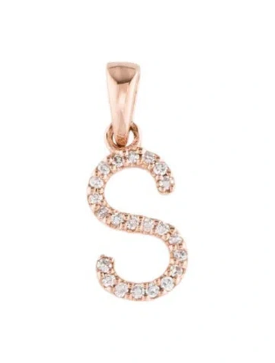 Pre-owned Pendant Sabrina 14k Initial 's'  In Multi