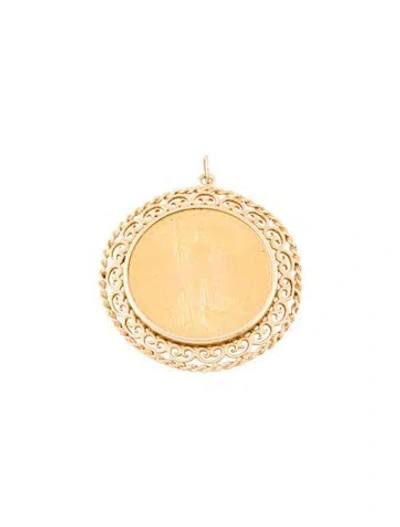 Pre-owned Pendant Saint Gaudens Coin  In Multi