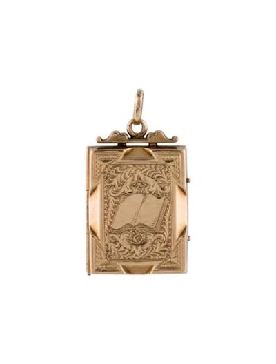Pre-owned Pendant Vintage 14k Locket , 1.75" In Multi