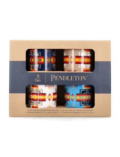 Pendleton 12oz Ceramic Mug Set Of 4 In Multi
