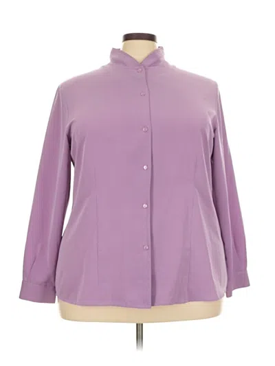 Pre-owned Pendleton 3/4 Sleeve Blouse In Purple