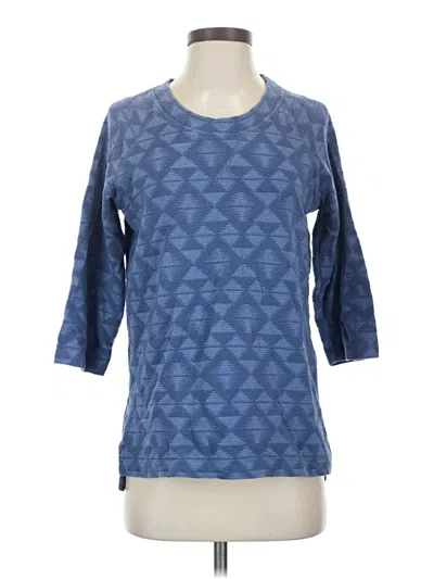 Pre-owned Pendleton 3/4 Sleeve T-shirt In Blue