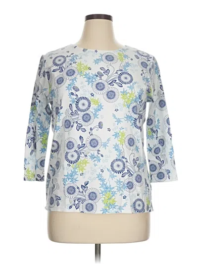 Pre-owned Pendleton 3/4 Sleeve T-shirt In Blue