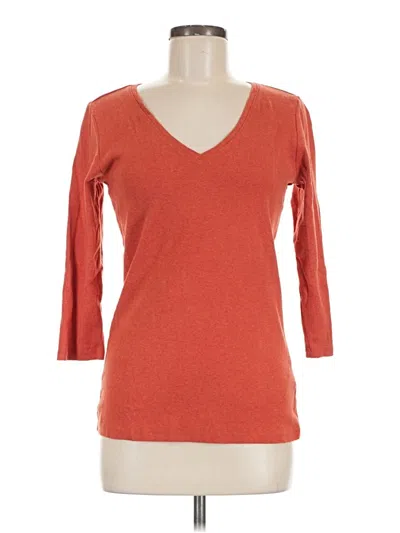 Pre-owned Pendleton 3/4 Sleeve T-shirt In Orange