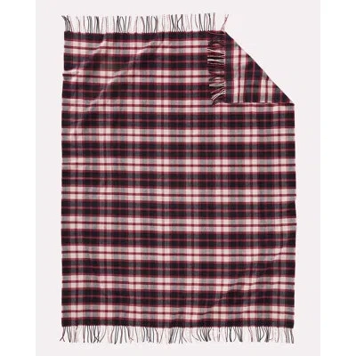 Pendleton 5th Avenue Highland Plaid Throw In Red,black Plaid