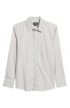 Pendleton Academy Check Pima Cotton Button-up Shirt In Grey Plaid