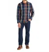 Pendleton Arcadia Over Shirt In Navy In Multi