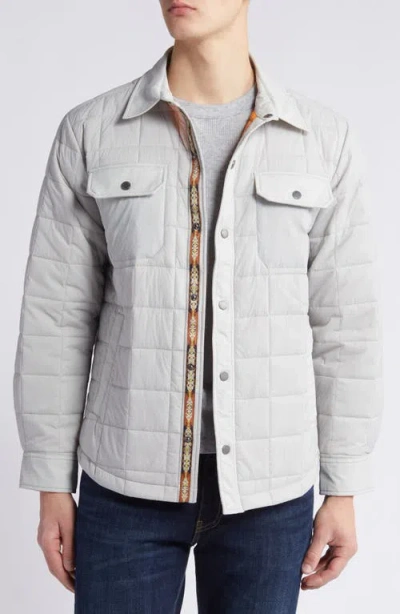 Pendleton Arroyo Quilted Shirt Jacket In Fog