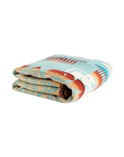 Pendleton Blanket Or Cover Turquoise Size - Wool, Cotton