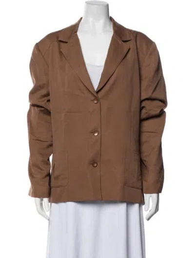 Pre-owned Pendleton Blazer In Brown