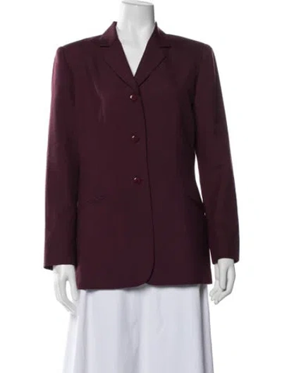 Pre-owned Pendleton Blazer In Burgundy