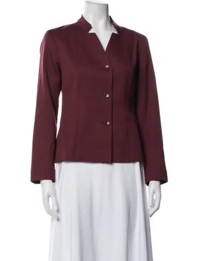 Pre-owned Pendleton Blazer In Burgundy