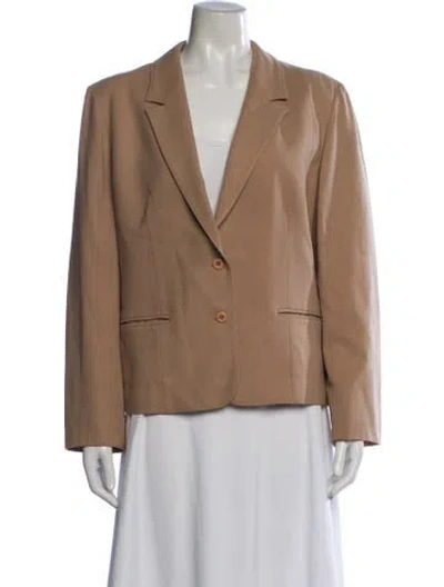 Pre-owned Pendleton Blazer Virgin Wool Blazer In Neutrals
