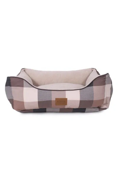 Pendleton Block Plaid Kuddler Dog Bed In Brown