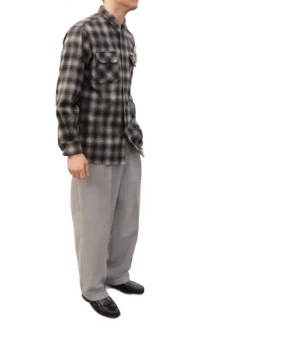 Pendleton Board Long Sleeve Shirt - Tall In Grey Ombre Check In Multi