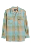 Pendleton Board Plaid Lined Wool Button-up Shirt In Multi