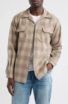 Pendleton Board Plaid Wool Flannel Button-up Shirt In Neutral