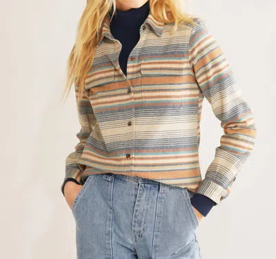 Pendleton Board Shirt In Tan Multi Stripe