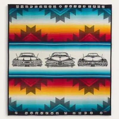 Pendleton Bobby Ruiz Blanket In Crème,blue,orange