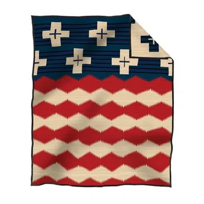 Pendleton Brave Star Throw In Blue;white;red