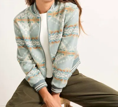 Pendleton Bridge Creek Bomber Jacket In Green In Blue