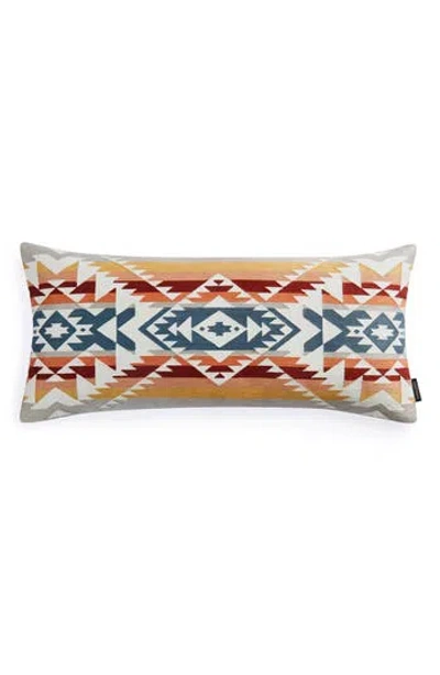 Pendleton Bridge Creek Embroidered Throw Pillow In Tan