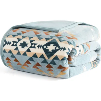 Pendleton Bridge Creek Fleece Throw Blanket In Blue