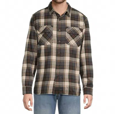 Pendleton Burnside Flannel Shirt In Natural Charcoal Plaid In Multi