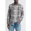 Pendleton Burnside Plaid Flannel Button-up Shirt In Gray